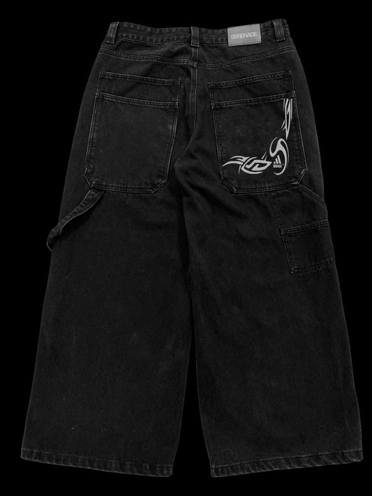 black serenadidas jeans